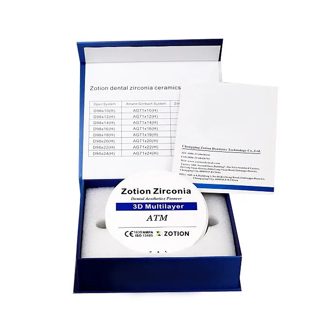 98mm Round Dental Zirconia Ceramics Disc